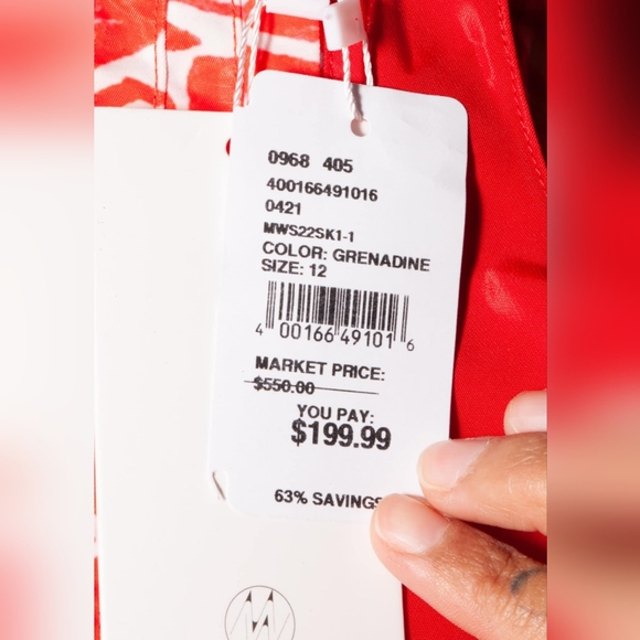 Marissa Wilson New York Mimi Shiny A Line Pleated Skirt 12 - Picture 9 of 9